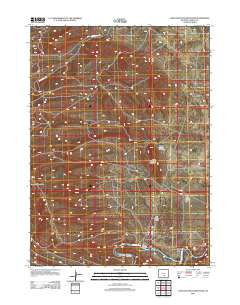 Lone Haystack Mountain 2012 topographic map thumbnail