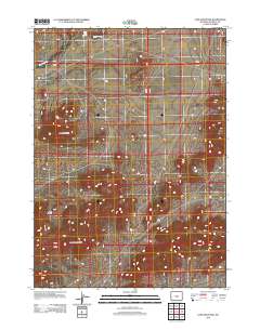 Lone Mountain 2012 topographic map thumbnail
