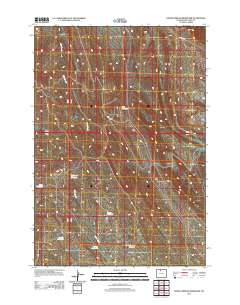 North Emblem Reservoir 2012 topographic map thumbnail