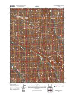 Packsaddle Creek 2012 topographic map thumbnail