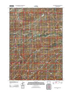Pine Mountain SW 2012 topographic map thumbnail