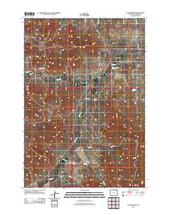 Oliver Draw 2012 topographic map thumbnail
