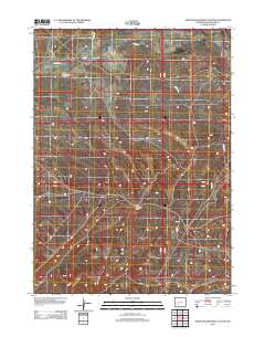 North Packsaddle Canyon 2012 topographic map thumbnail
