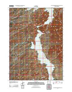 Pathfinder Reservoir SW 2012 topographic map thumbnail