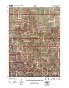 Lost Creek Butte 2012 topographic map thumbnail