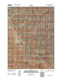 Lost Creek Butte SW 2012 topographic map thumbnail