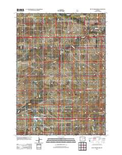 Betty Reservoir 2012 topographic map thumbnail