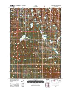 Beartooth Butte 2012 topographic map thumbnail