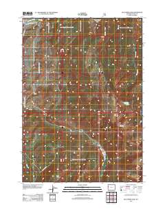 Blue Miner Lake 2012 topographic map thumbnail