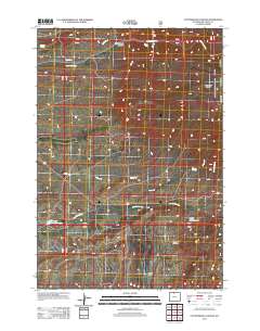 Cottonwood Canyon 2012 topographic map thumbnail