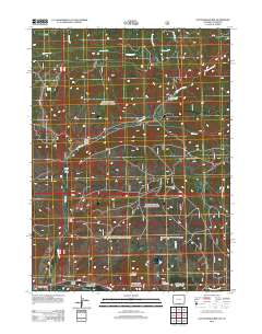 Cottonwood Rim 2012 topographic map thumbnail