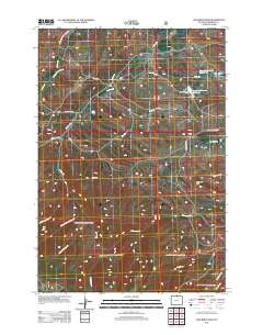 Columbus Peak 2012 topographic map thumbnail