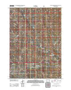 Darlington Draw West 2012 topographic map thumbnail