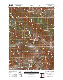 Dillworth Bench 2012 topographic map thumbnail