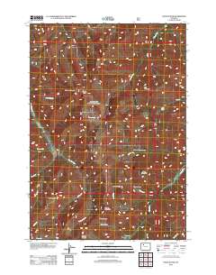 Francs Peak 2012 topographic map thumbnail