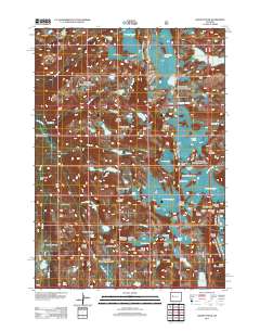 Gannett Peak 2012 topographic map thumbnail