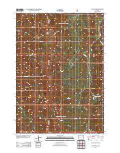 Clause Peak 2012 topographic map thumbnail