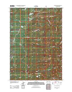 Hominy Peak 2012 topographic map thumbnail