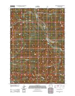 Green Mountain 2012 topographic map thumbnail