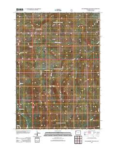 Huckleberry Mountain 2012 topographic map thumbnail