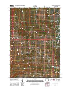 Granite Pass 2012 topographic map thumbnail