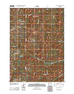 Hoback Peak 2012 topographic map thumbnail