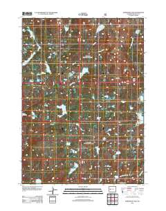 Horseshoe Lake 2012 topographic map thumbnail