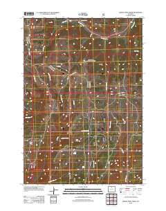 Hidden Tepee Creek 2012 topographic map thumbnail