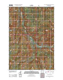 Little Saddle Mountain 2012 topographic map thumbnail