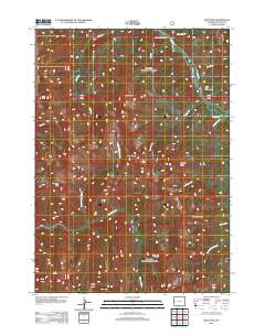 Man Peak 2012 topographic map thumbnail