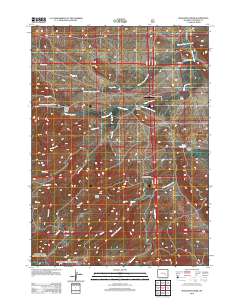 Maneater Creek 2012 topographic map thumbnail