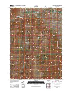 Phelps Mountain 2012 topographic map thumbnail