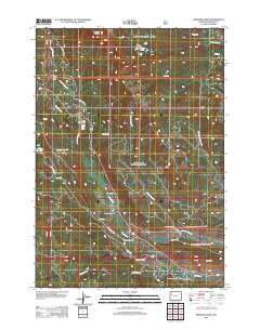 Kisinger Lakes 2012 topographic map thumbnail