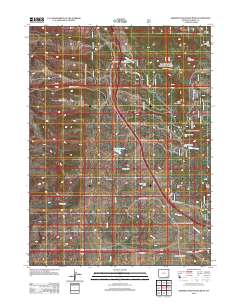 Sherman Mountains West 2012 topographic map thumbnail