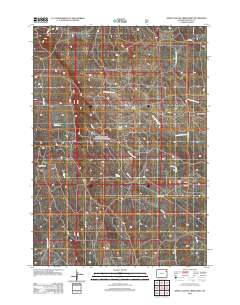 Sheep Canyon Creek West 2012 topographic map preview
