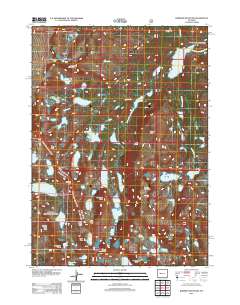 Roberts Mountain 2012 topographic map thumbnail