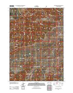 Protsmans Knob 2012 topographic map thumbnail