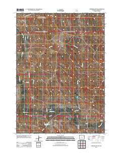 Threemile Butte 2012 topographic map thumbnail