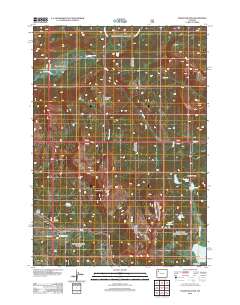 Togwotee Pass 2012 topographic map thumbnail