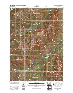 Two Ocean Pass 2012 topographic map thumbnail