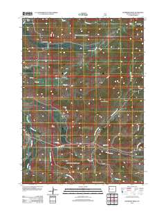 Raspberry Ridge 2012 topographic map thumbnail