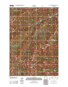 Plenty Coups Peak 2012 topographic map thumbnail