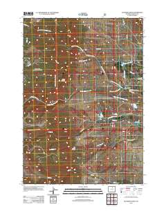 Klondike Ranch 2012 topographic map thumbnail