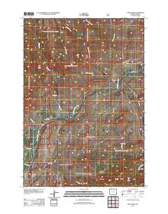 Twin Creek 2012 topographic map thumbnail