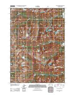 Mount Moran 2012 topographic map thumbnail