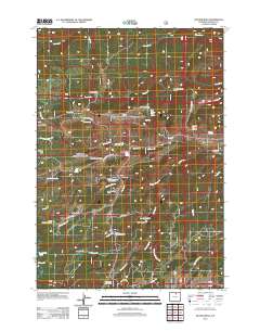 Hunter Mesa 2012 topographic map thumbnail