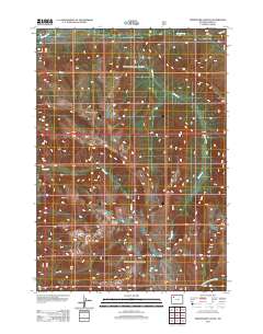 Thorofare Plateau 2012 topographic map thumbnail