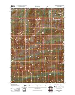 Cathedral Peak 2012 topographic map thumbnail