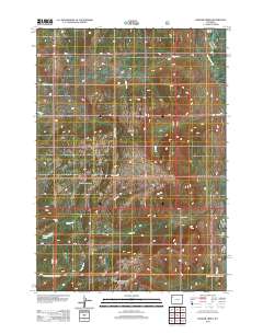 Badger Creek 2012 topographic map thumbnail