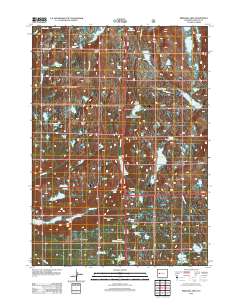Bridger Lakes 2012 topographic map thumbnail